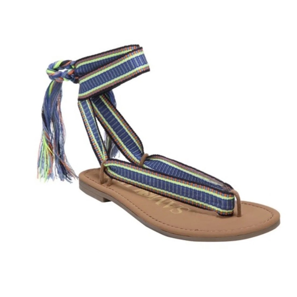 Women's Sam & Libby Blossom Braided Wrap Gladiator Sandals 8
